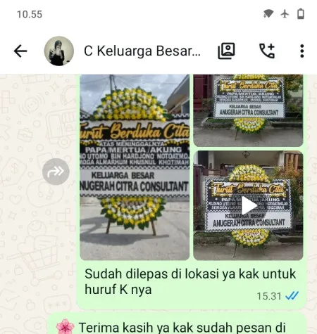 Pengiriman Papan Bunga Duka Cisauk