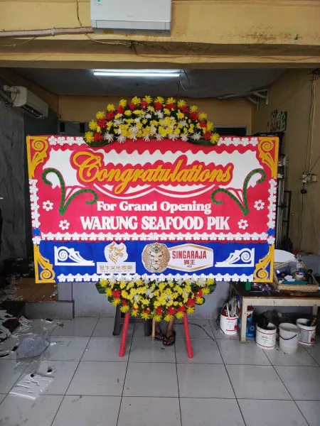 Papan Bunga Ucapan Selamat Cisauk