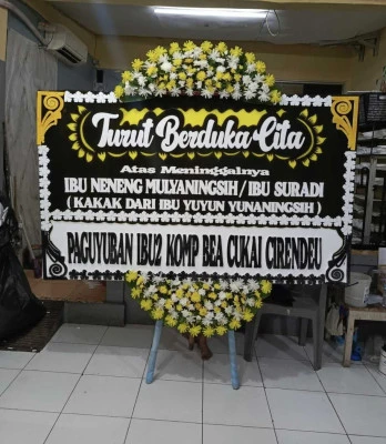 Papan Bunga di Cisauk